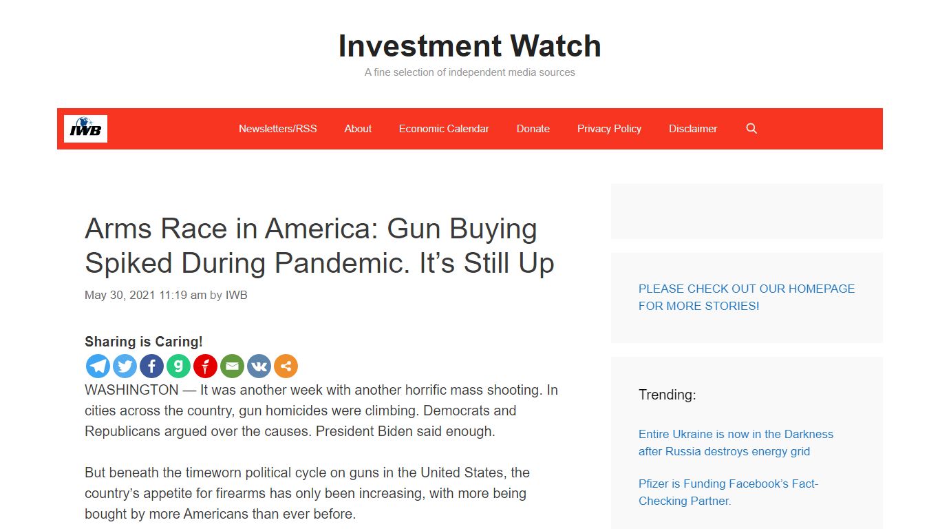 Arms Race in America: Gun Buying Spiked During Pandemic. It’s Still Up ...